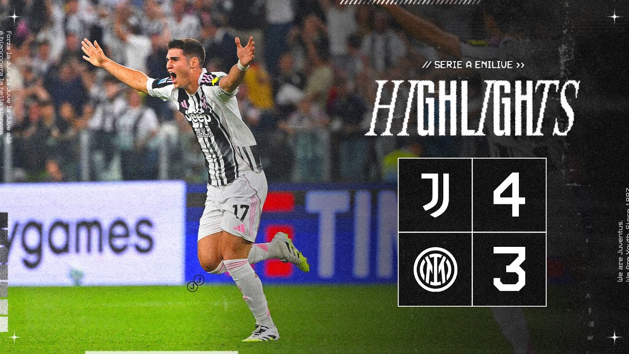HIGHLIGHTS Serie A | Juventus 4-3 Inter | What a MATCH! The Derby of Italy is OURS!