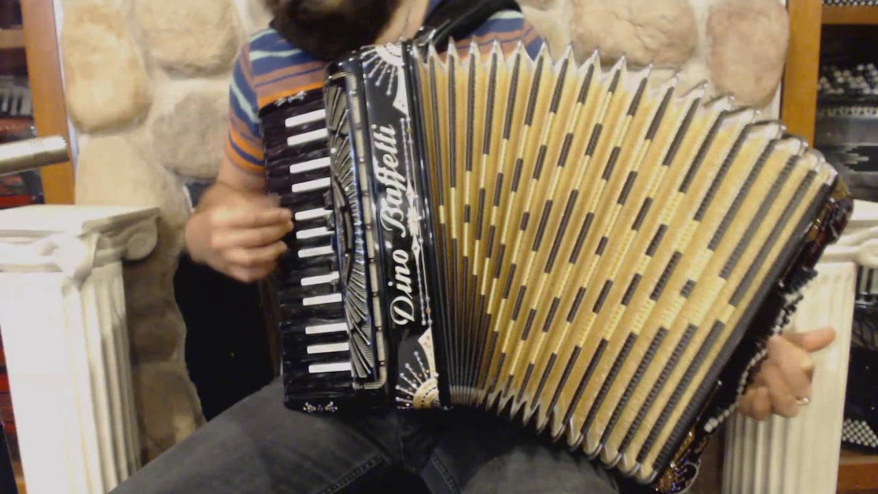 DINOLATIBBKGD - Black Gold Dino Baffetti Latino Studio IB Piano Accordion LMM 30 72 $4499