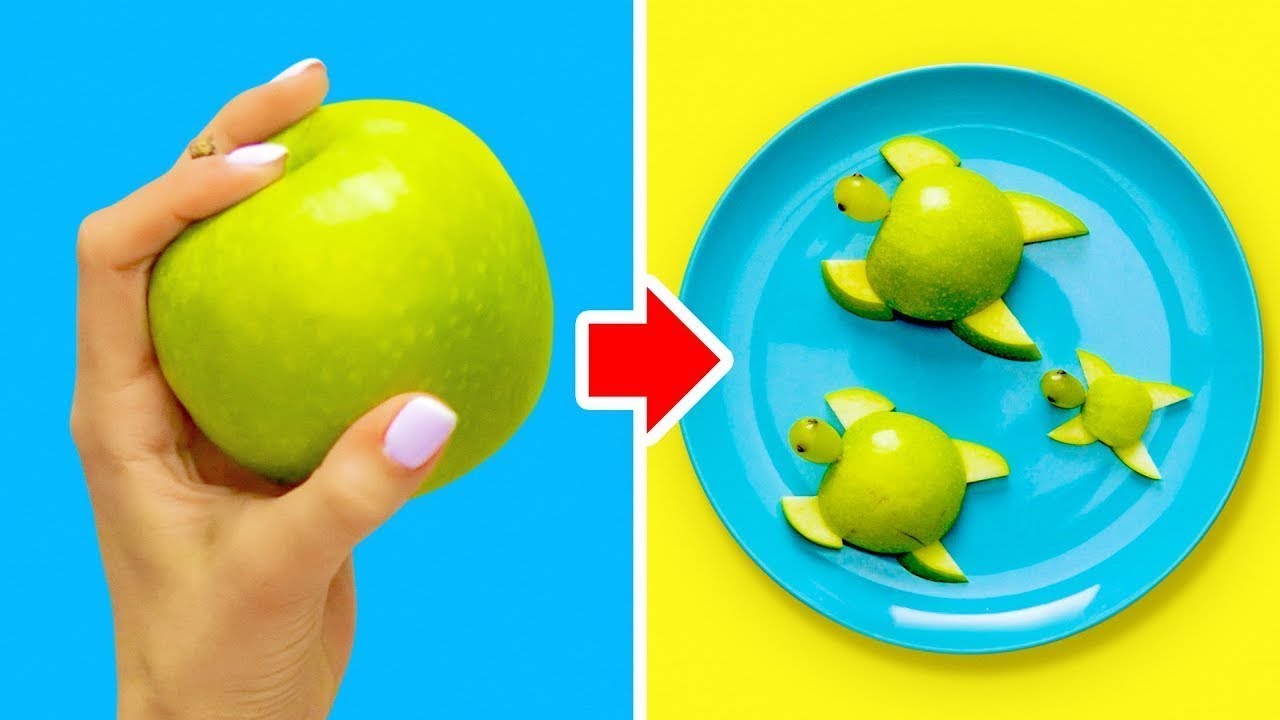 18 COMIDAS COM ESCULTURAS CRIATIVAS PARA CRIANÇAS