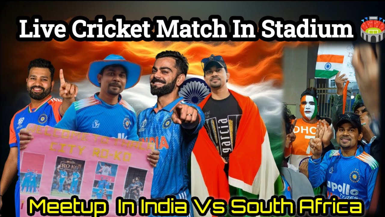 LIVE Cricket Match in Stadium 🏟️ | Full Crowd Reaction | Match Day Vlog | india vs south africa 