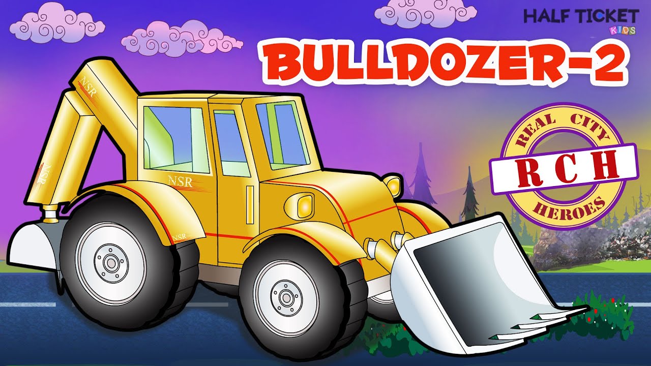 Bulldozer for Kids | Monster Truck | Construction Vehicles | Real City Heroes