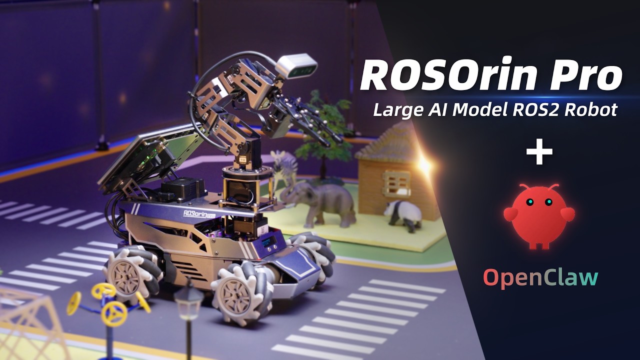 🦞OpenClaw X ROSOrin Pro: Your Embodied AI Robot Platform.🧠
