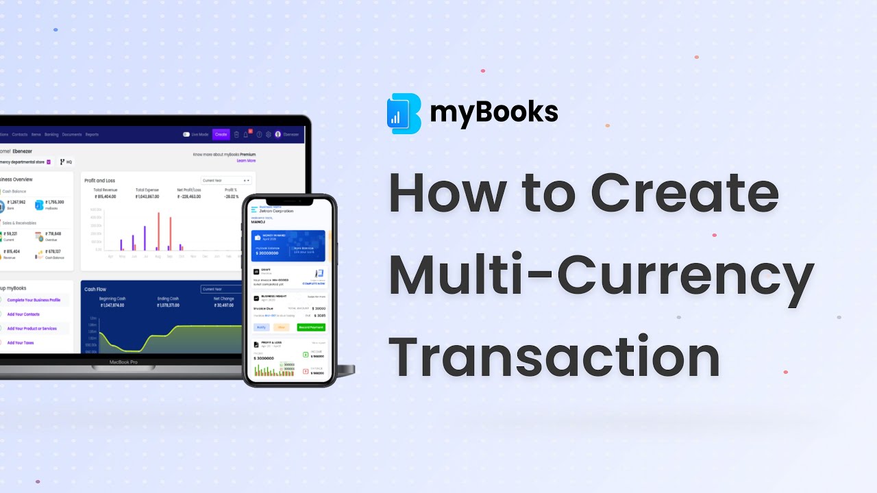 How to Create Multi-Currency Transaction on myBooks (in a min) | Tutorial