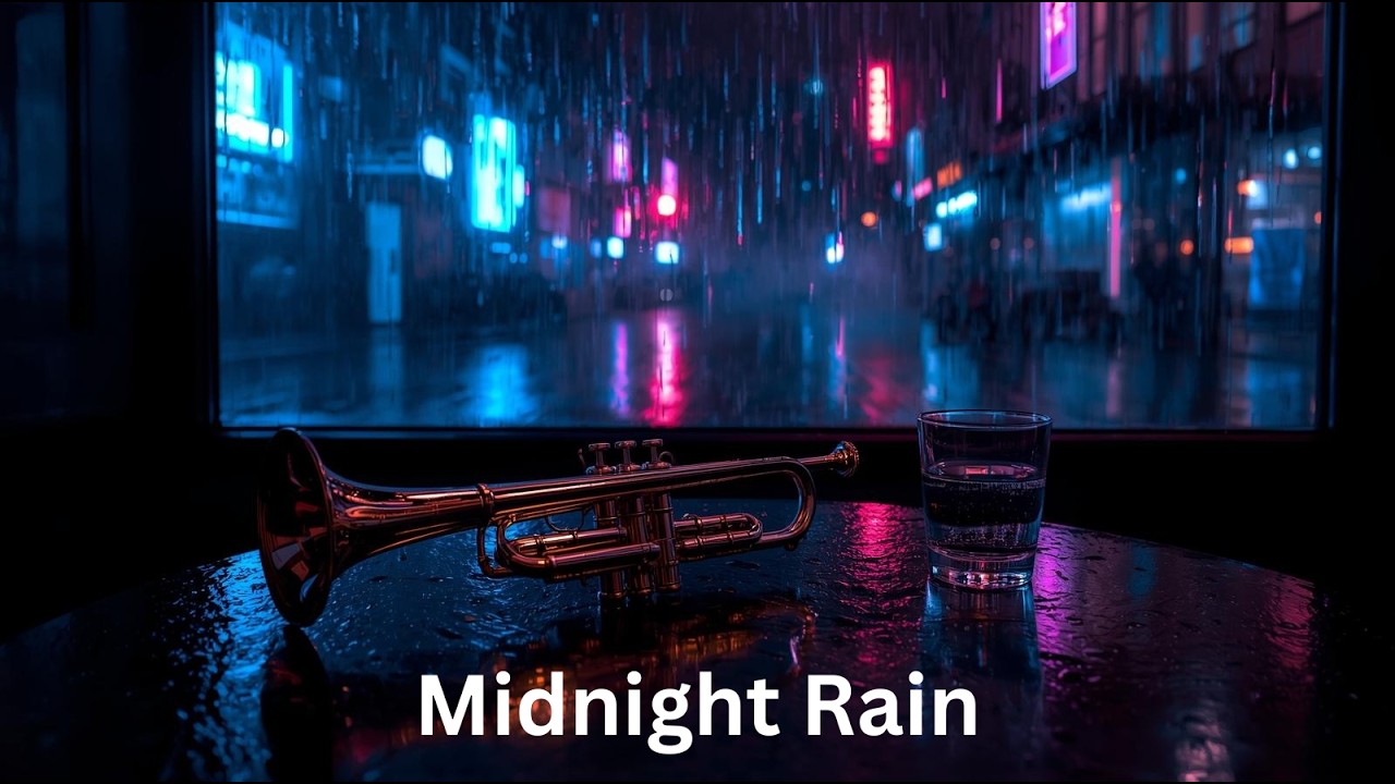 Midnight Rain: 2 HOUR Noir Trumpet Mix for Deep Thinking & Rainy Night Ambience 🌧️