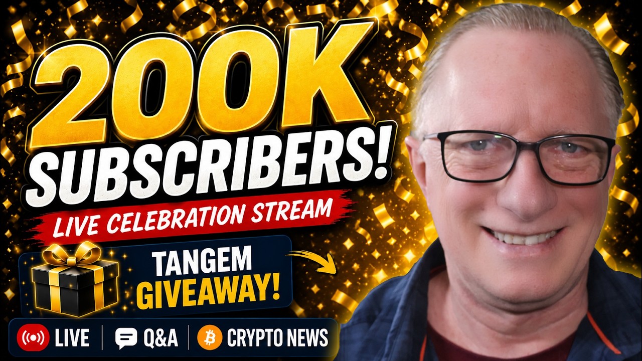 CryptoDad 200K Subscribers Milestone &mdash; Thank You! Live Q&A, Tangem 