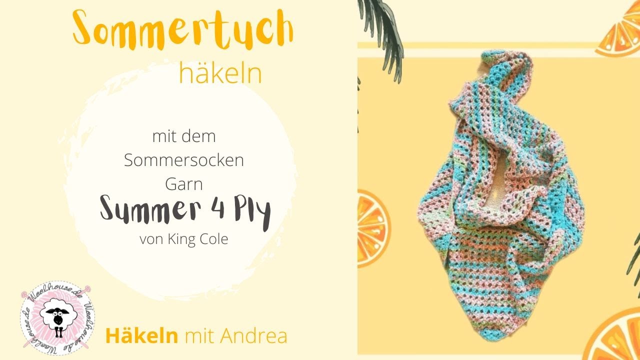 Tuch häkeln / einfaches Lochmuster / leicht und easy für Anfänger geeignet