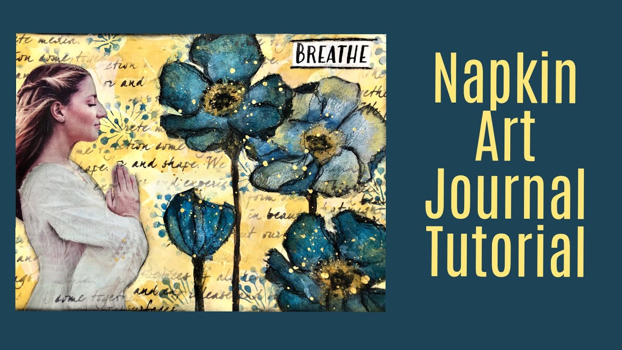 Mixed Media Art Journal Tutorial- Winning Color Combo, Mix and Match Focal Image