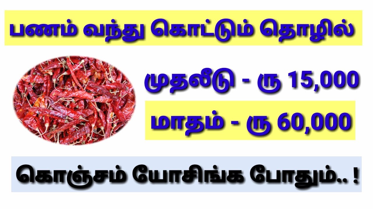 பணம்💚வந்து கொட்டும் தொழில் | உங்கள் உழைப்பு இருந்தால் போதும் | தினமும் ரு 1000 - 2000 வரை வருமானம்.