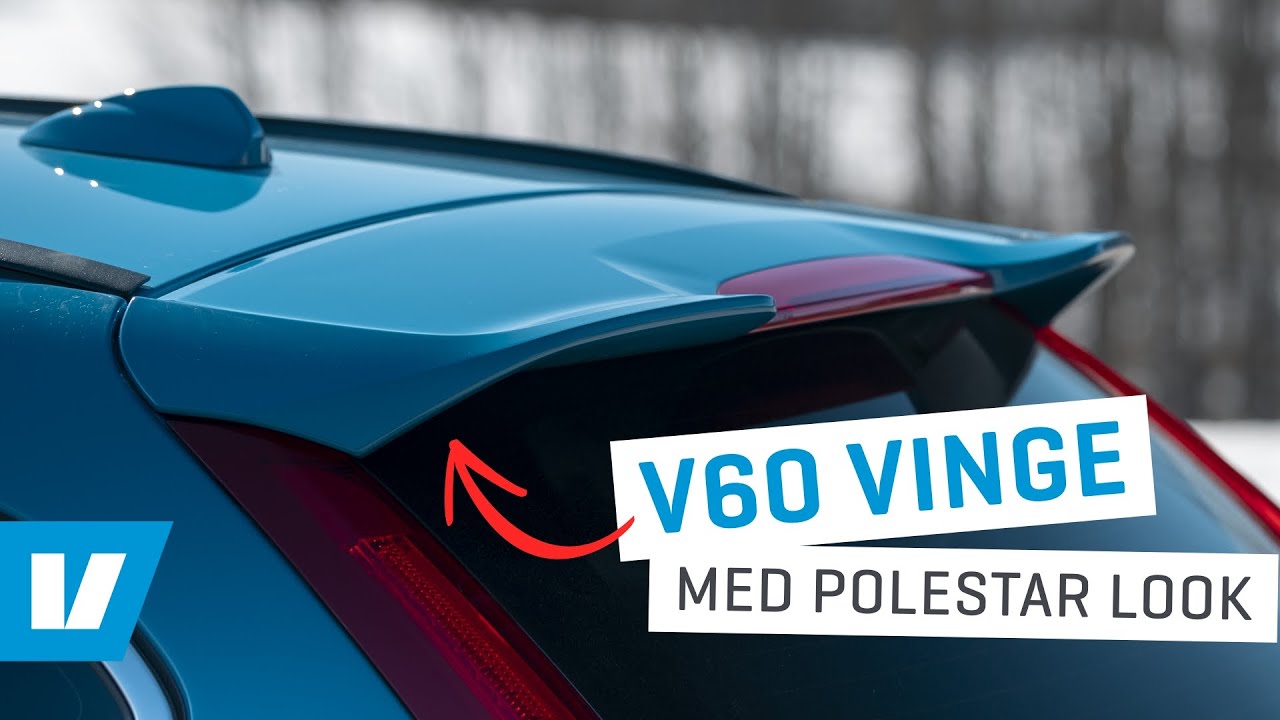 Monterar vinge med Polestar-look på Volvo V60 10-17