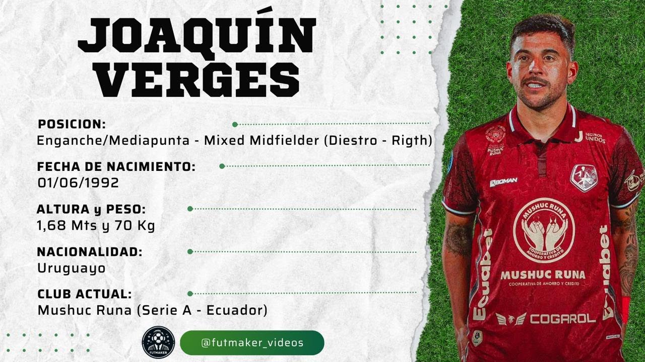 Joaquin Verges | Media punta/Extremo - Winger/Offensive Midfielder | Highlights - Mushuc Runa 2025