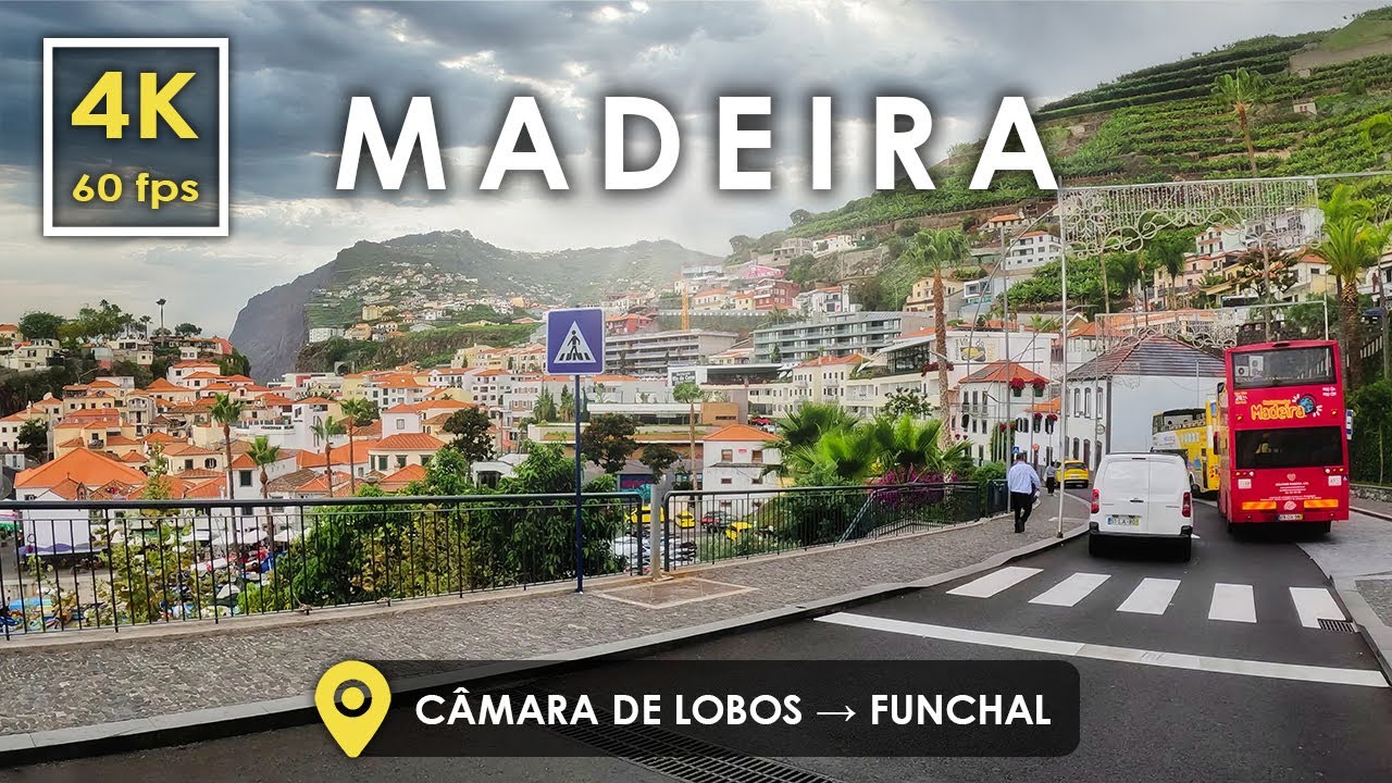 Езда по МАДЕЙРЕ, Португалия 🇵🇹 | Câmara De Lobos → Фуншал | Живописный Автотур в 4K