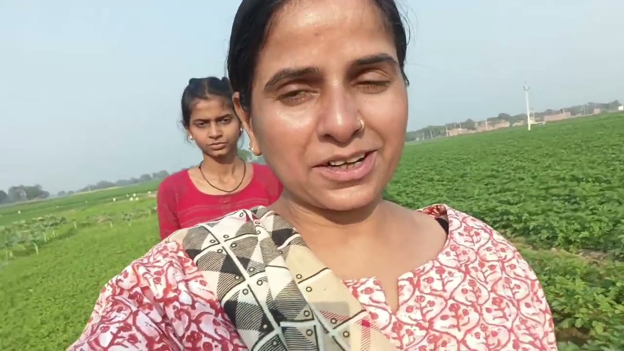 कल में खेतों में घुमने गई थी