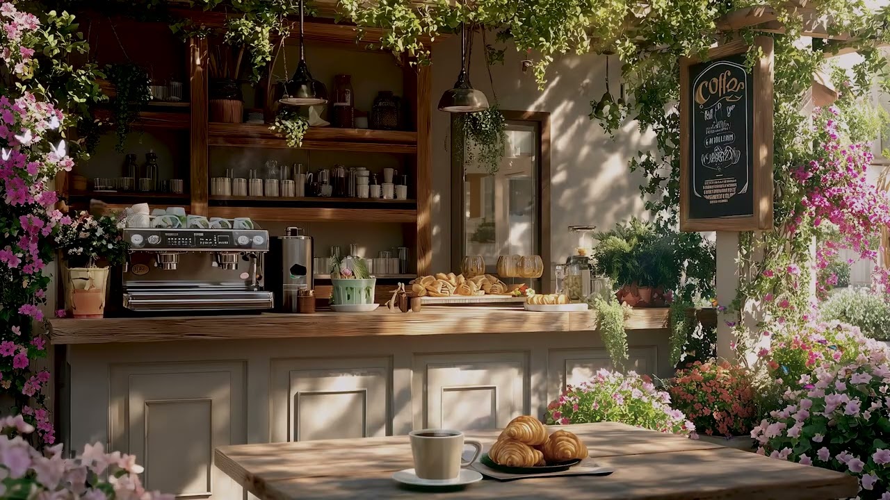Afternoon Coffee Shop Ambience | Soft Jazz Piano for Studying and Productivity