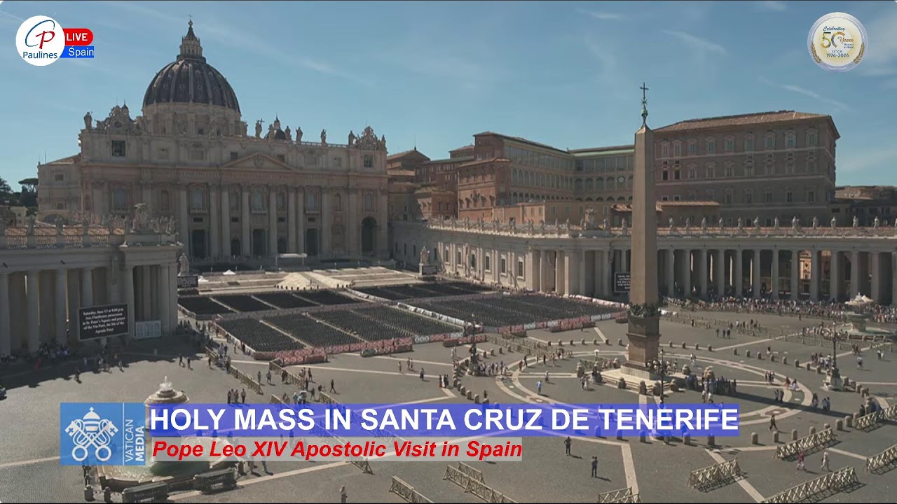 LIVE | Pope Leo XIV in Spain | Holy Mass in Santa Cruz de Tenerife | June 12, 2026