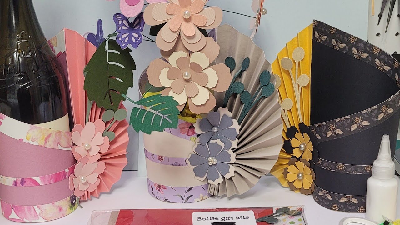 Mothers day vase for flowers or bottle gift box 