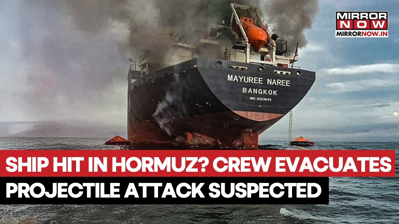 Iran Attacks A Cargo Ship In The Strait Of Hormuz; UK Navy Reports Crew Evacuates From The Vessel