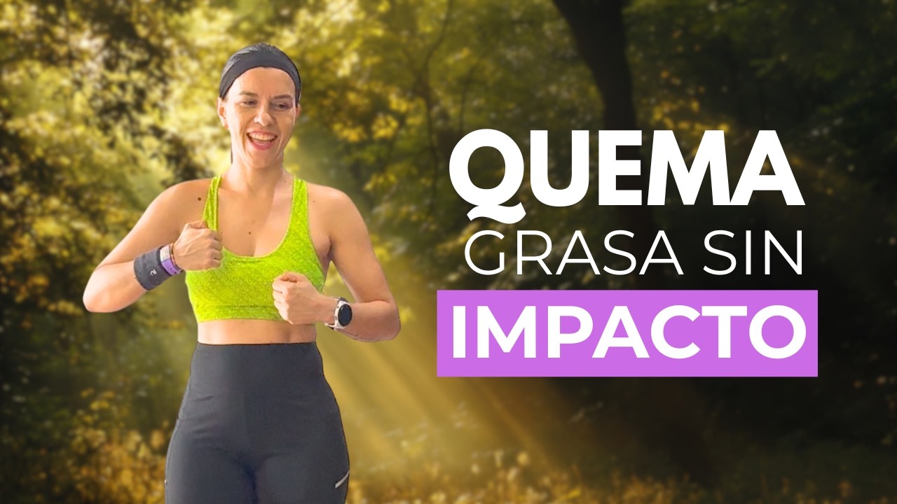 Quema grasa sin saltos | Cardio de bajo impacto en casa.