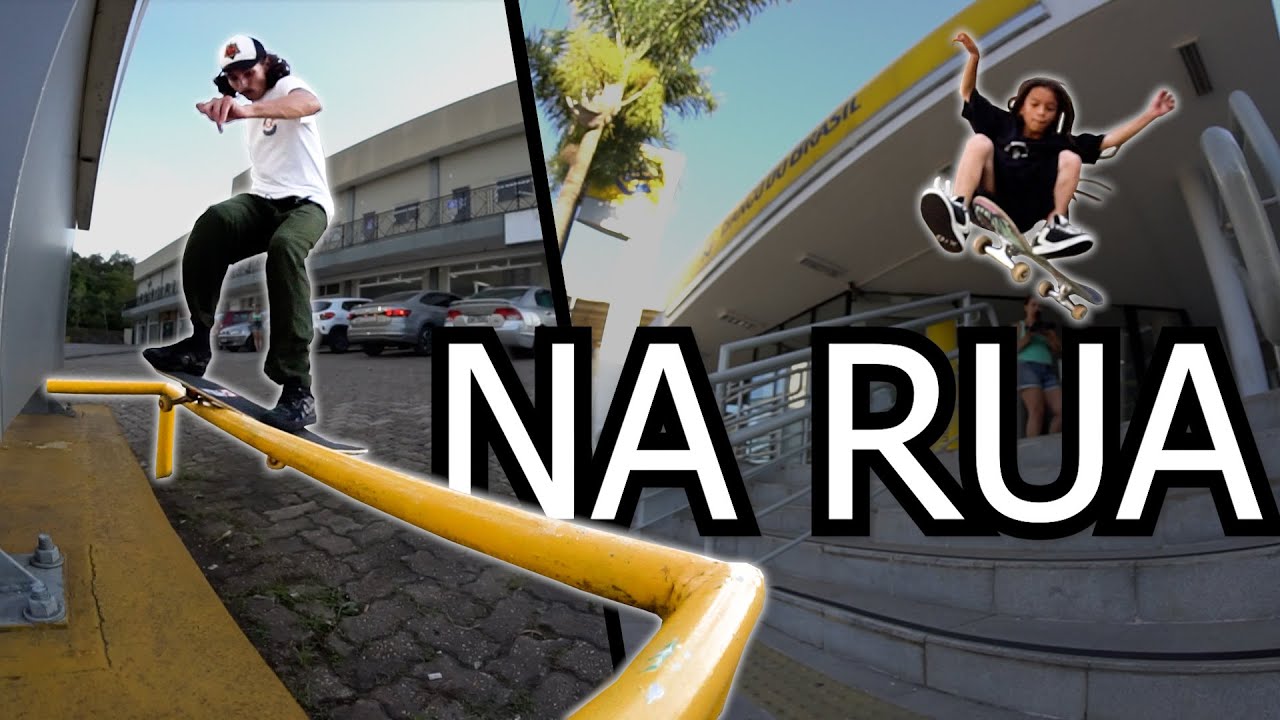 ANDANDO DE SKATE NA RUA AT&Eacute; ANOITECER!