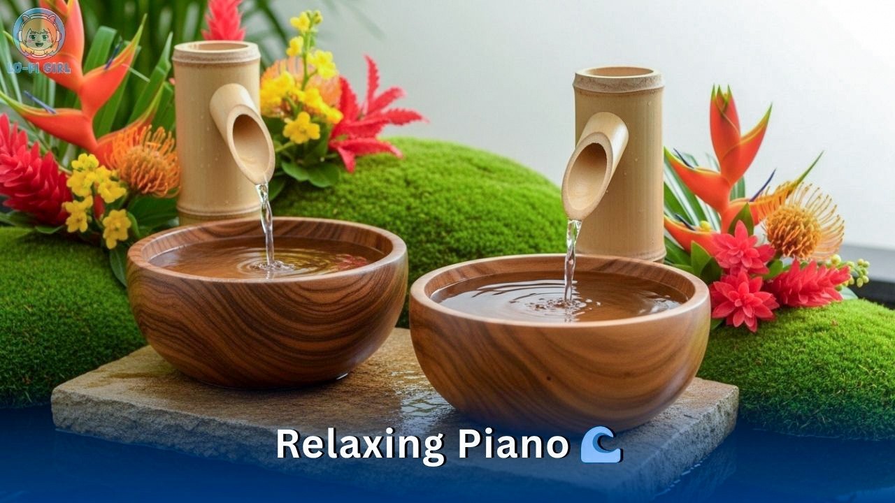 🎹🌊 Relaxing Piano & Water Sounds | Deep Sleep, Spa Relaxation & Stress Relief Music