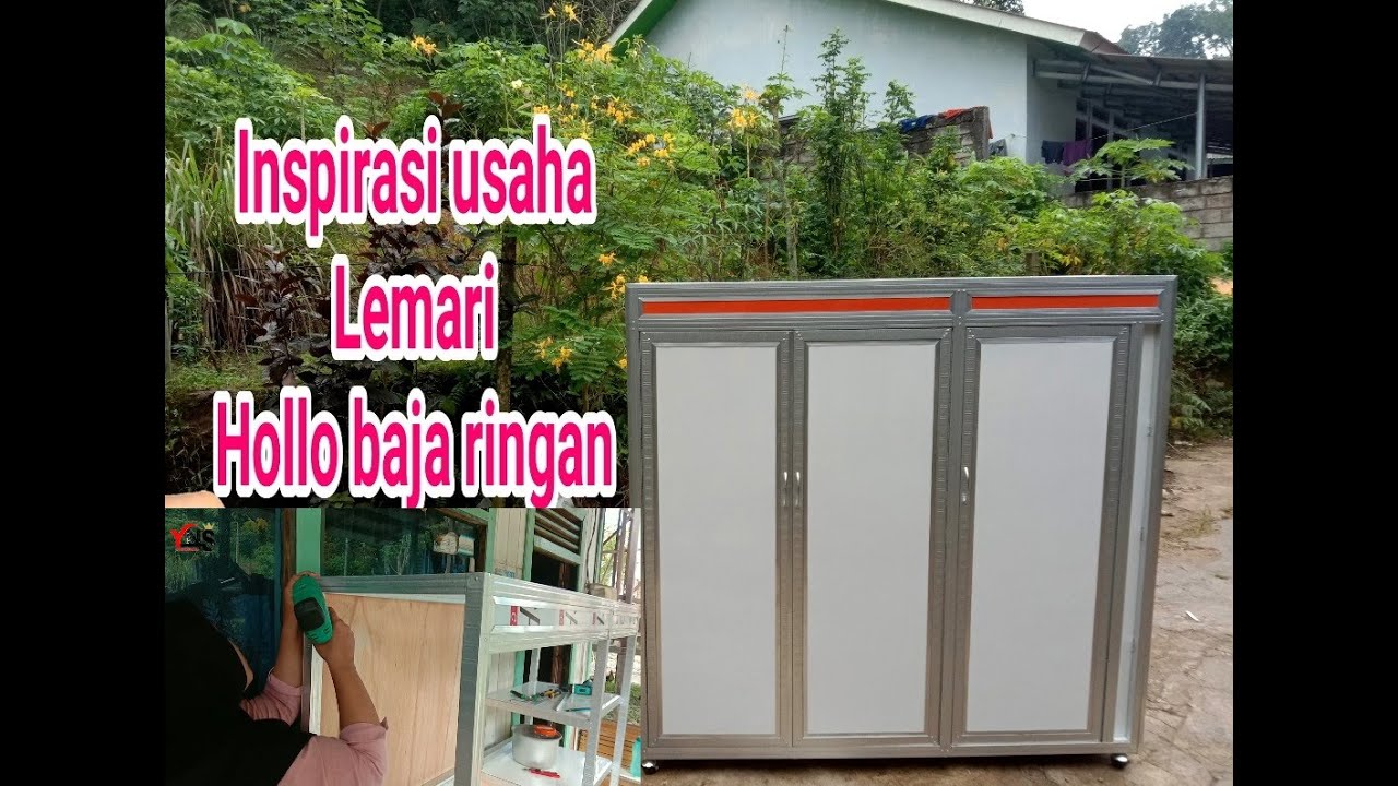 inspirasi usaha cara membuat lemari tiga pintu hollo baja ringan