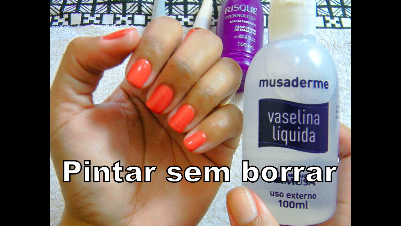 Como pintar as unhas sem borrar o esmalte - Truque fácil, barato e rápido