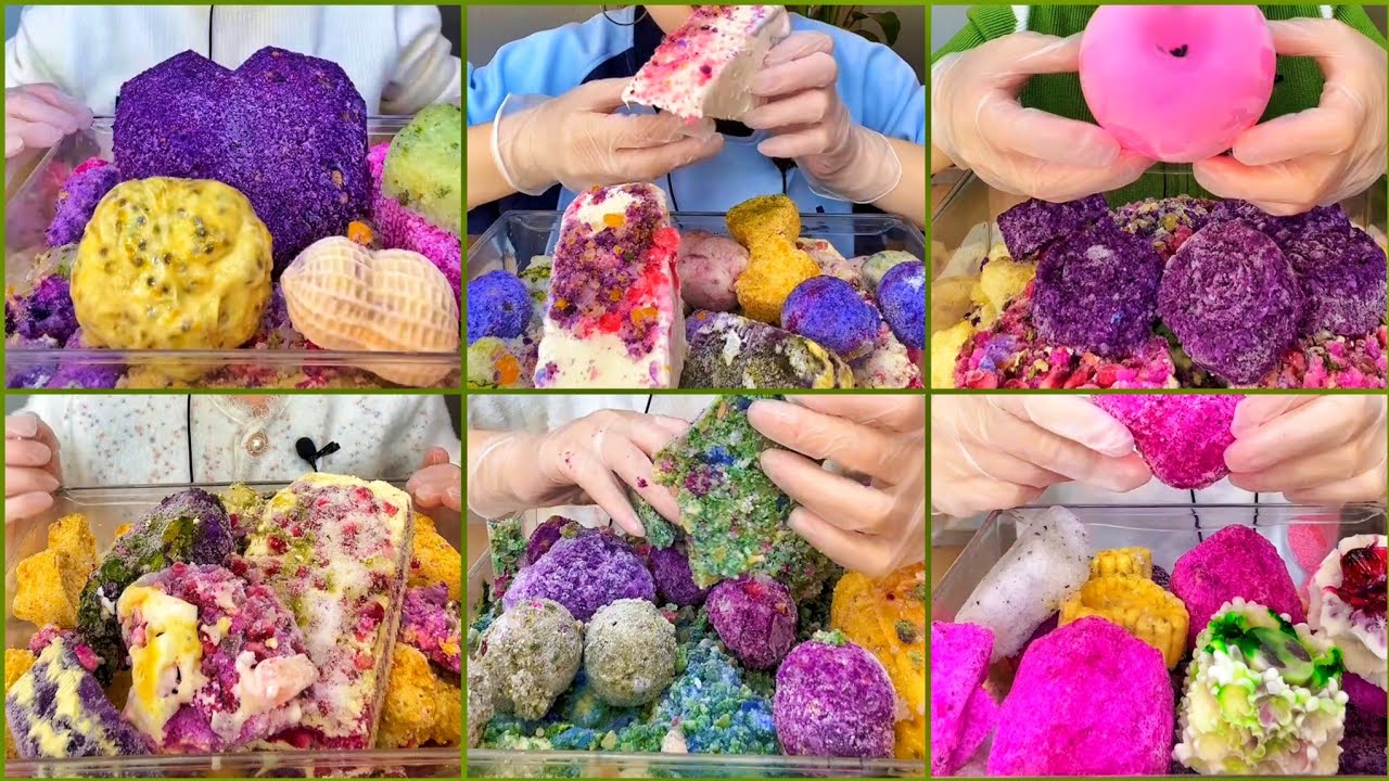 YY || MESSY MIXED MATCHA ICE BOWL EATING ONLY BITES YY