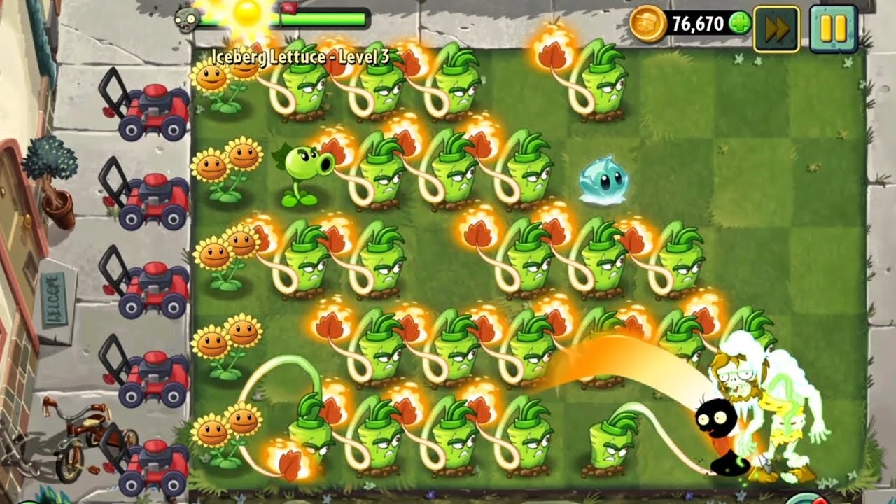 Pvz 2-Iceberg Lettuce (Level 3) Event-Wasabi Whip vs Zombies ⚡️
