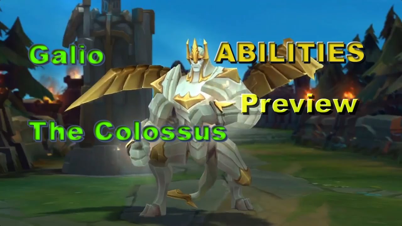 Galio ABILITIES LEAKED! Check description for detailed abilities