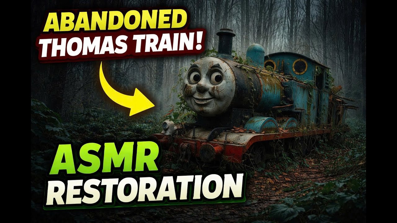 ASMR Restoration 😱 | Found an Abandoned Thomas Train Deep in the Forest