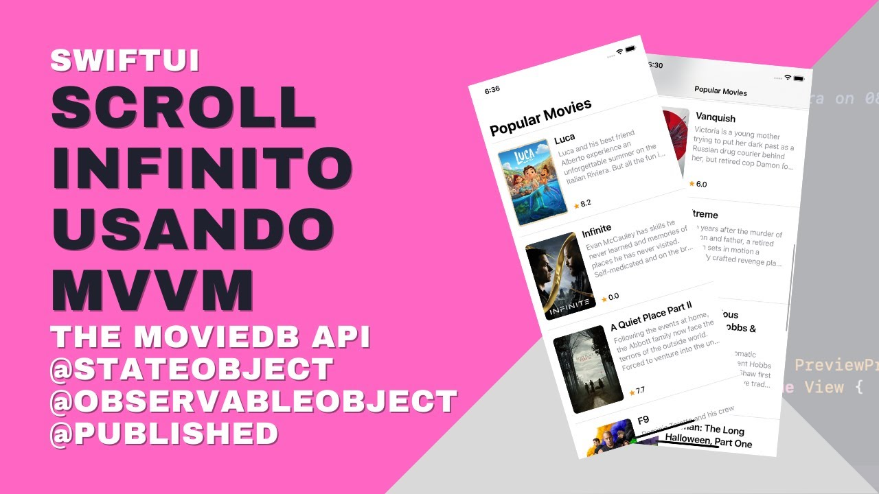 SwiftUI - Scroll Infinito @StateObject @ObservedObject