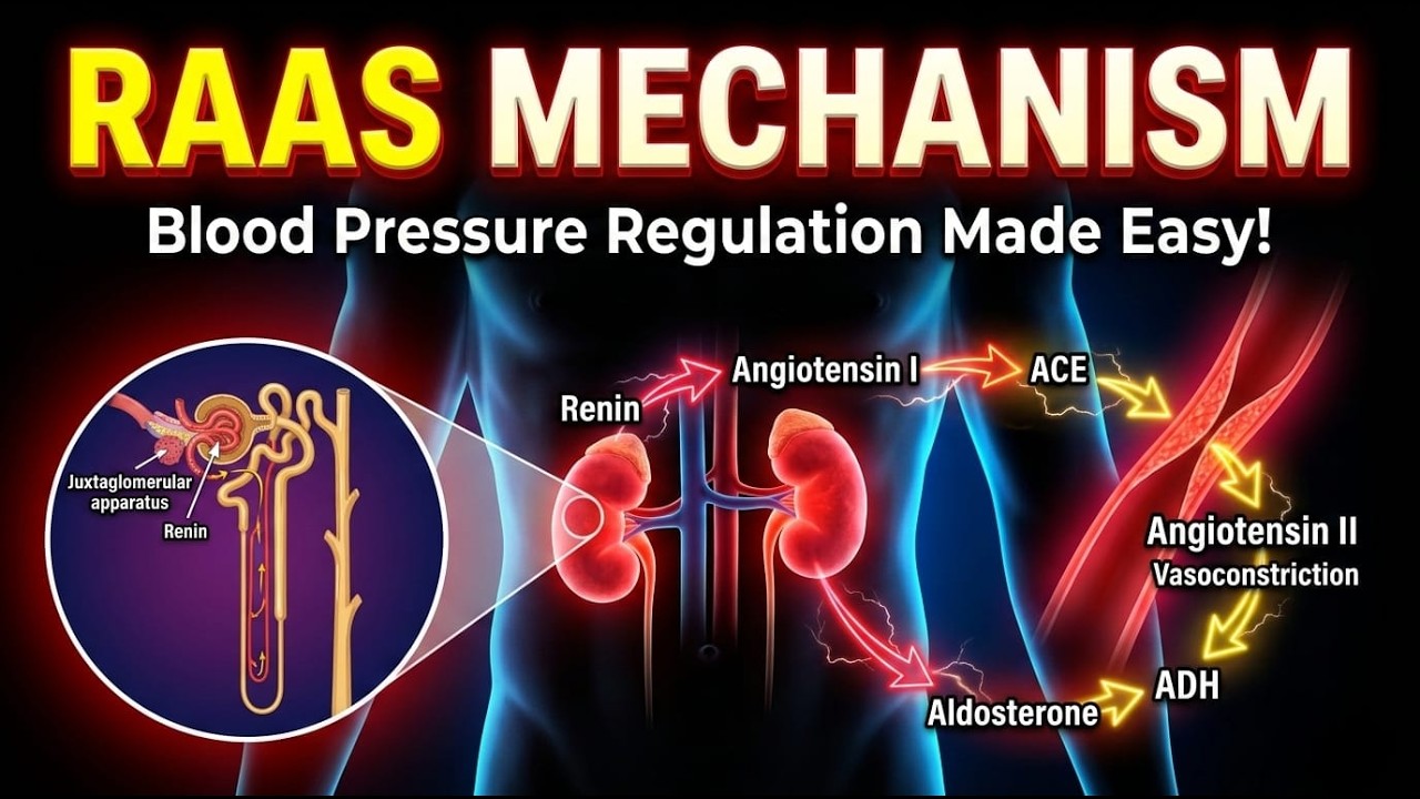 Renin Angiotensin Aldosterone System (RAAS) | Complete Physiology Explained | NEET Biology