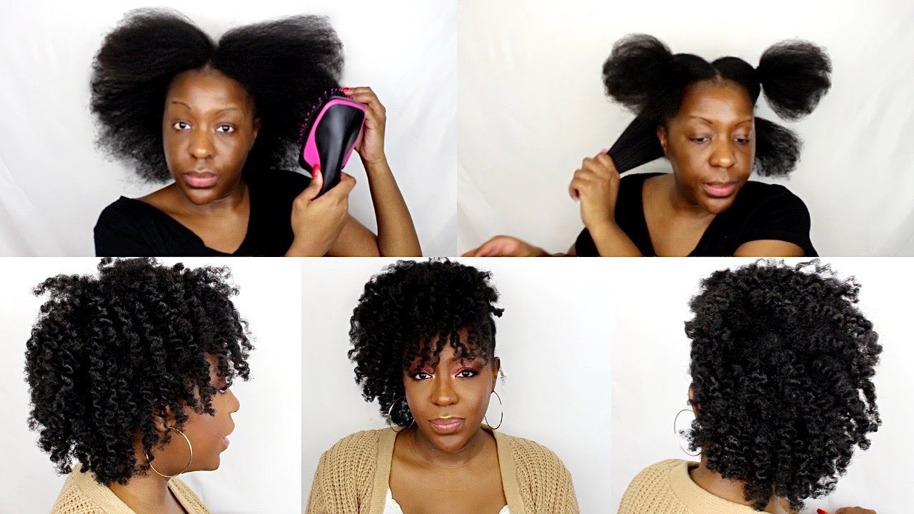 DETAILED BLOWN OUT BANTU KNOT OUT CURLS| 4c hair