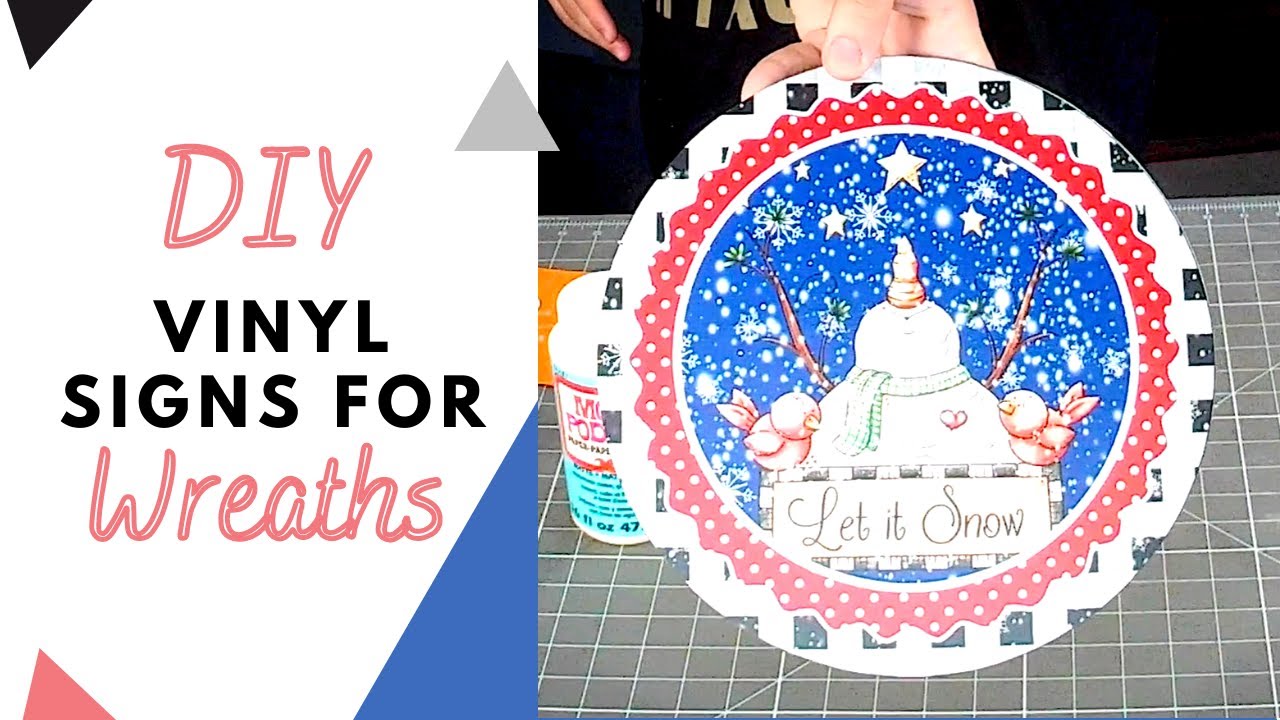How To Make Vinyl Decal Signs For Wreaths! | Deco Exchange Tutorial