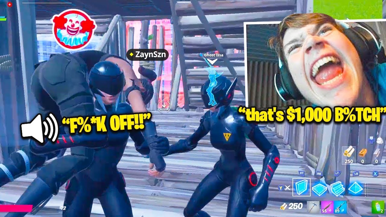 MONGRAAL *TROLLS* ZAYNSZN in $1000 2v2! CLIX *TOXIC* vs. FaZe SWAY'S TEAM! (Fortnite Chapter 2)