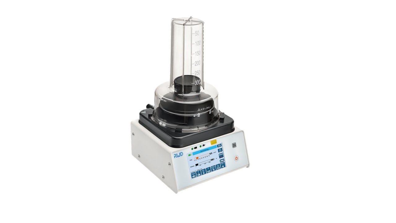 The installation of RWD R419 intelligent animal ventilator