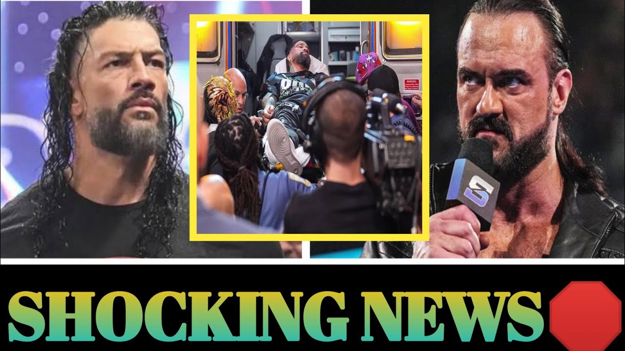 EXPLOSIVE NEWS😱ROMAN REIGNS REACTS TO JEY USO’S HOSPITALIZATION AFTER DREW MCINTYRE VICIOUS ATTACK🤯