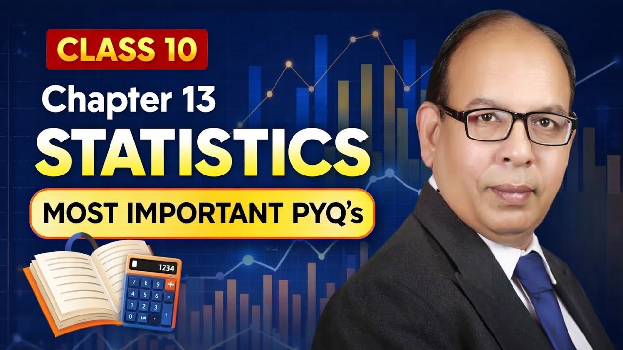 Class 10 chapter 13 statistics most important PYQ's' 