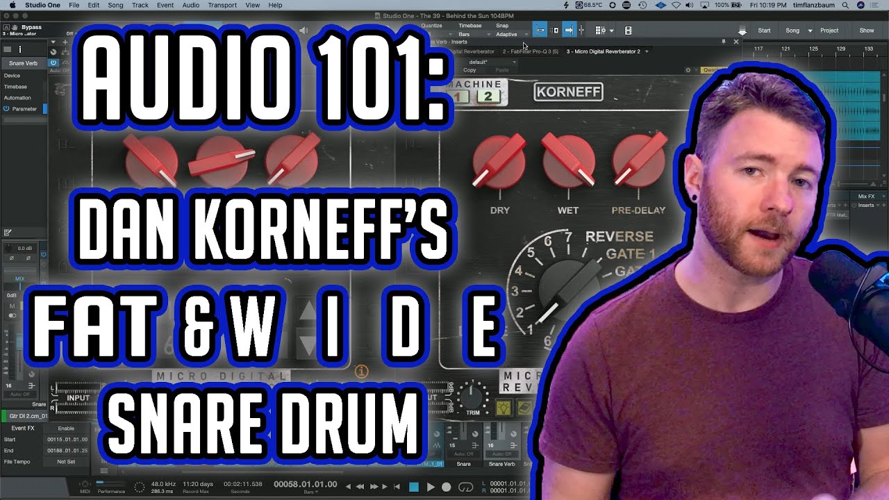 Tips from the Pros: Dan Korneff's Fat & Wide Snare Drum