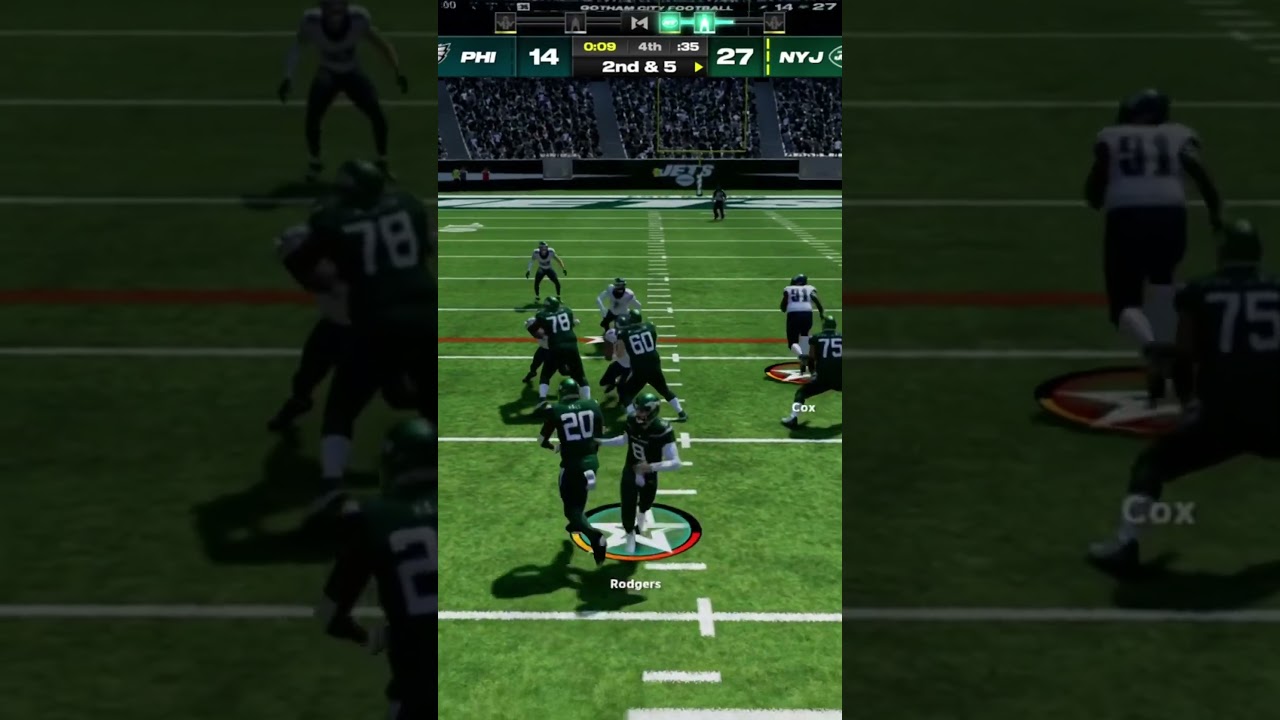 This is why Aaron rodgers is the Goat #madden24 #aaronrodgers