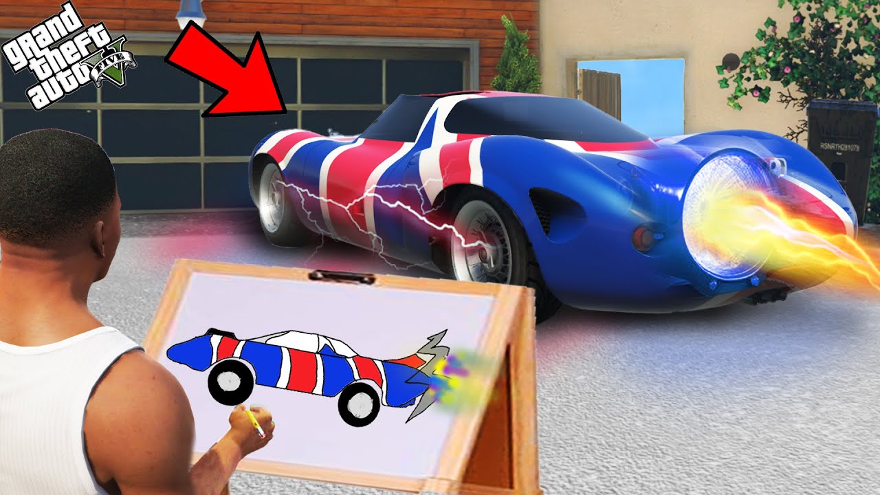Franklin Search The Fastest Booster Super Car With The Help Of Using Magical Painting In Gta 5