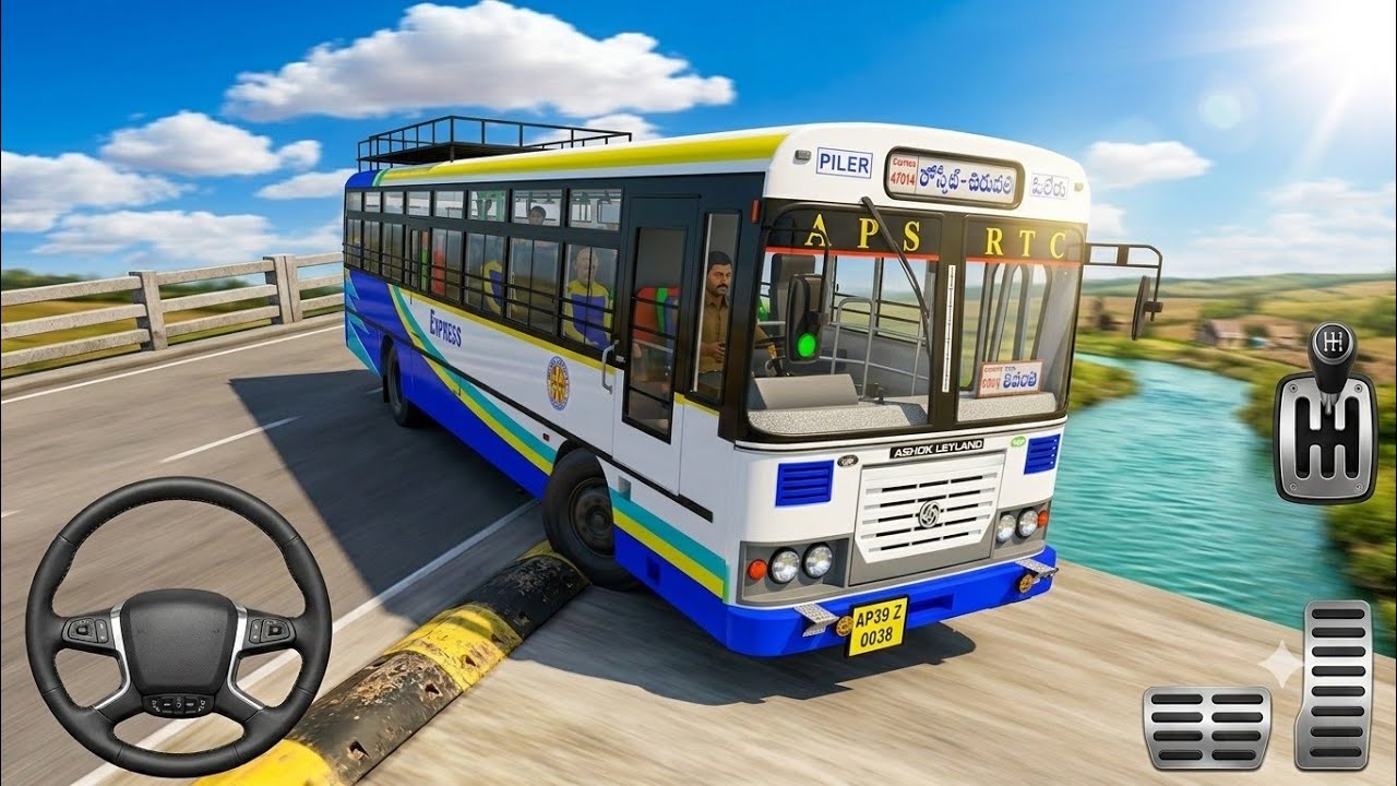 🔥APSRTC Express Bus Speed Breaker Map 😱 | Extreme Bus Challenge | BUSSID Gameplay
