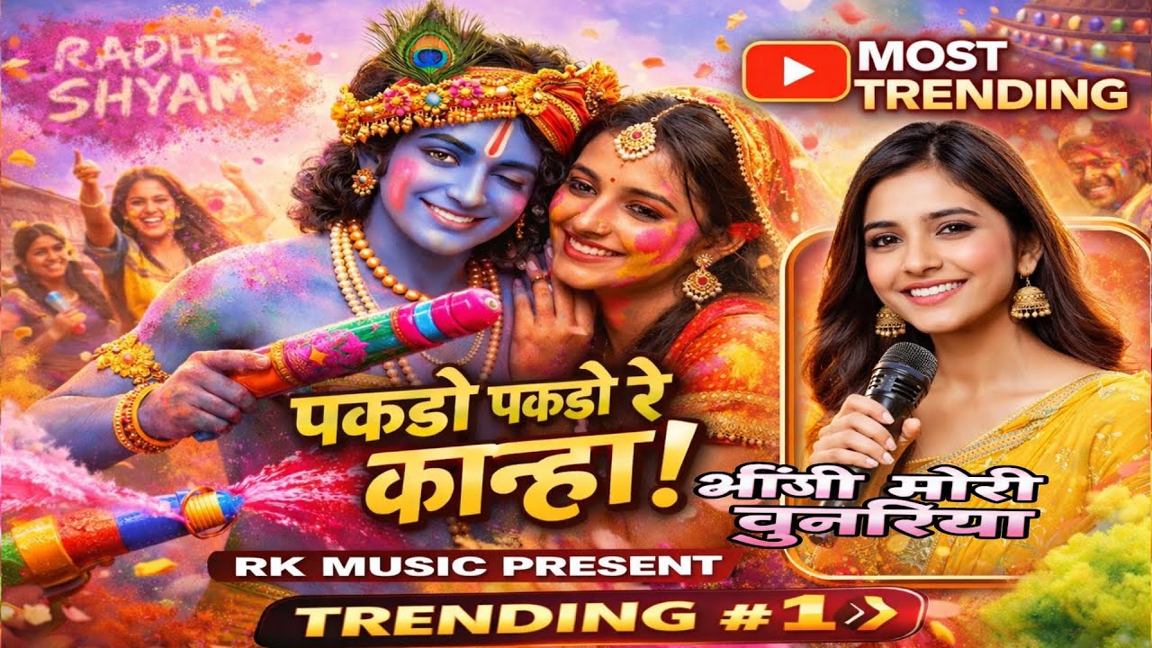  पकड़ो पकड़ो रे कान्हा | Holi Special Radha Krishna Song2026 | RKshakya Music Holi song #holispecial