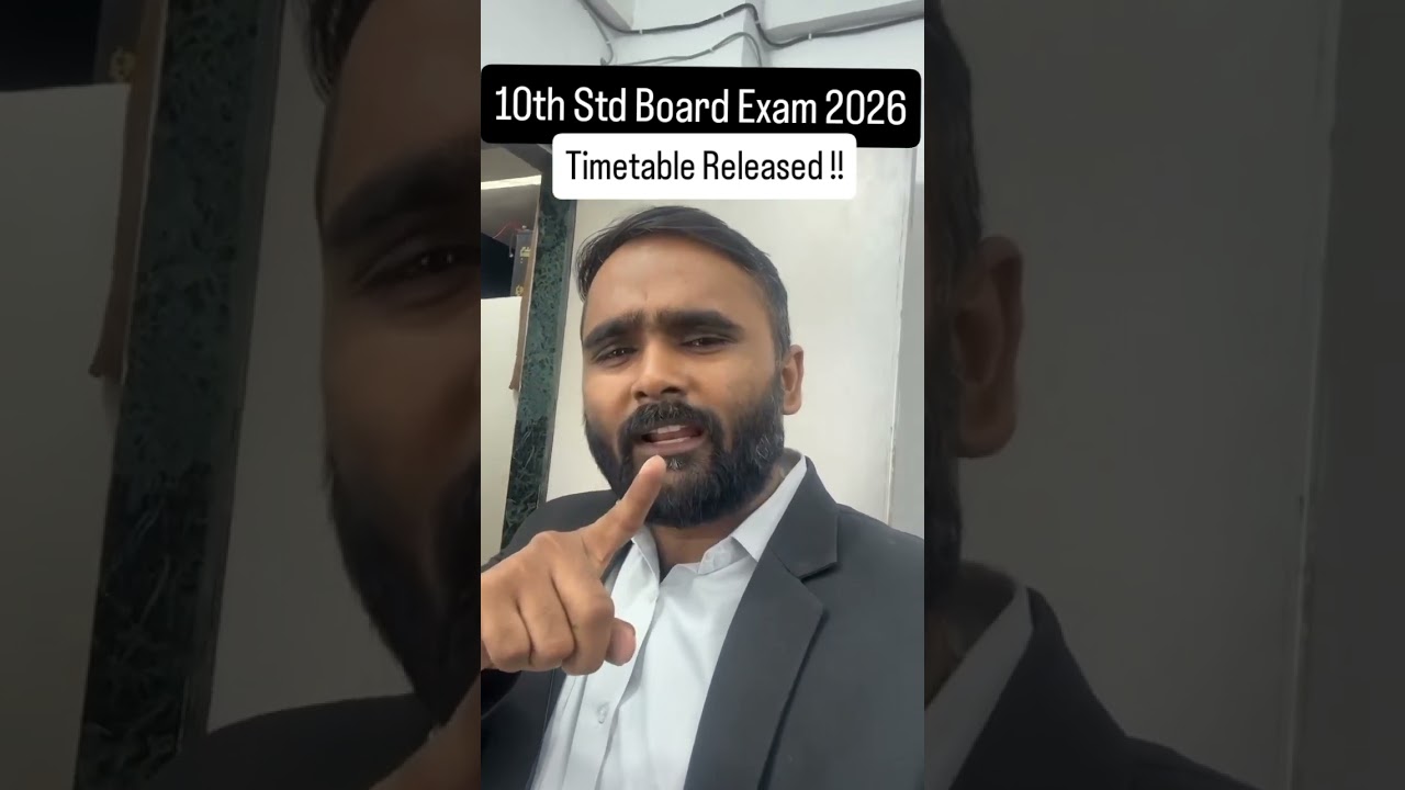 10th STD Timetable Released !! | SSC Board Exam 2026 | Full Schedule | Pradeep Giri Sir