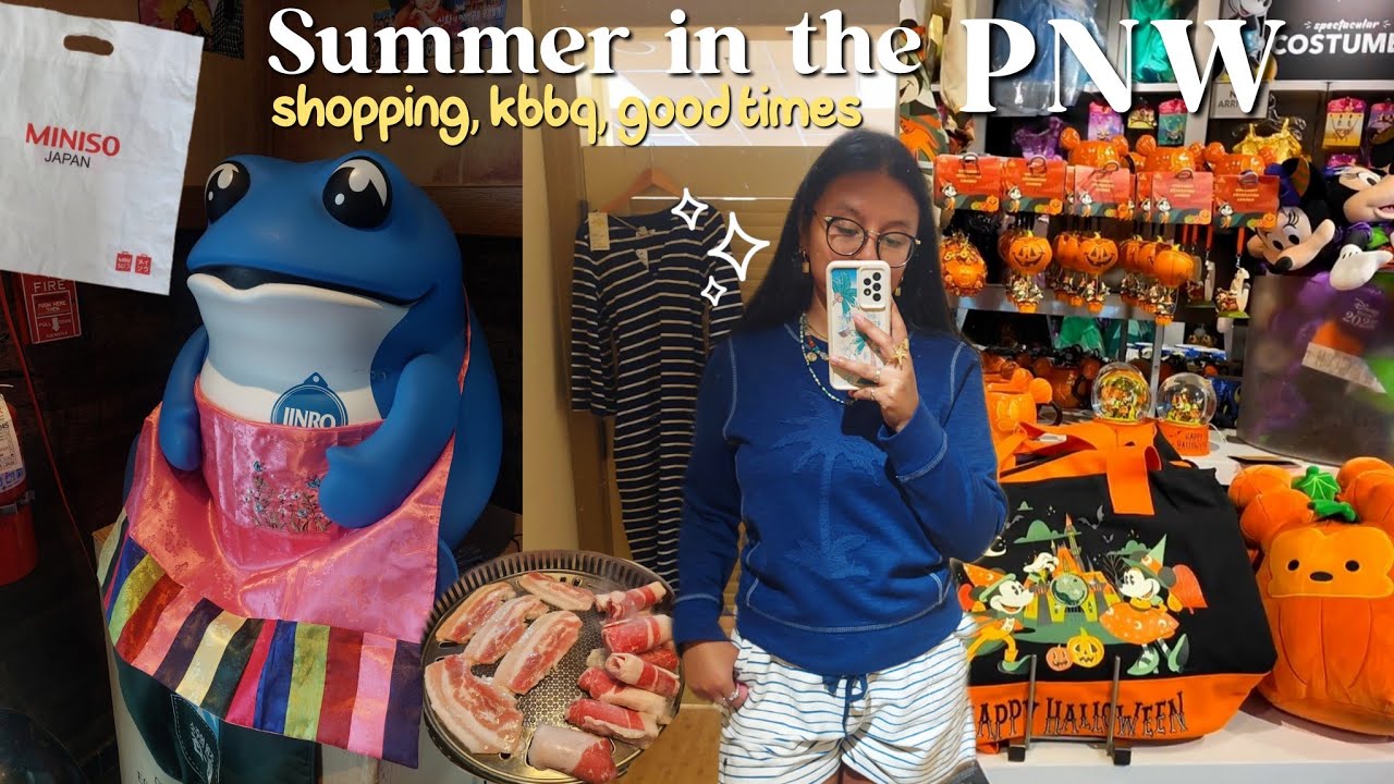 Summer VLOG: shopping at the Seattle Premium outlets, kbbq night & more 🛍✨️