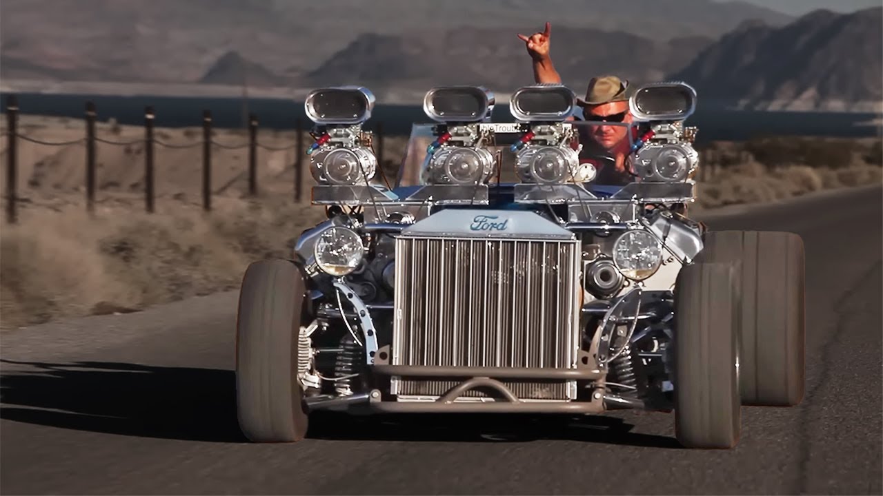 1927 Ford: Two V8s, Four Supercharges, 1,200 HP // BIG MUSCLE
