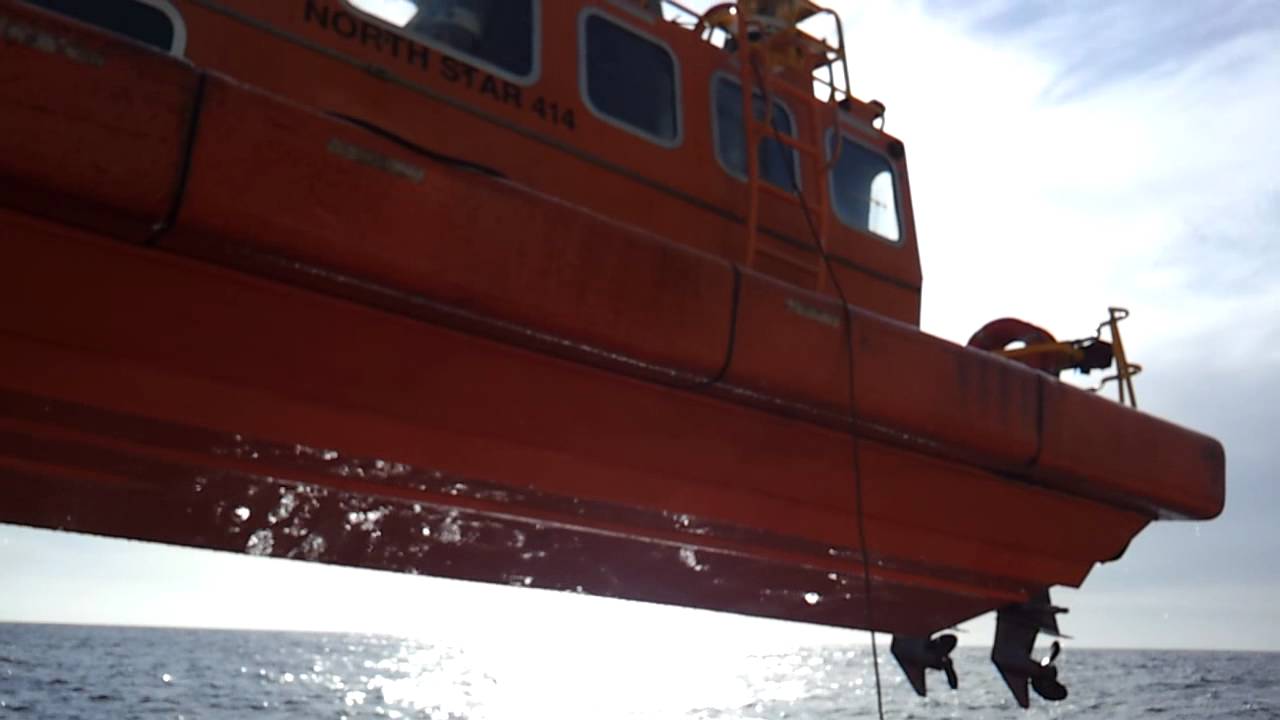 Recovering Daughter Craft on Grampian Cavalier