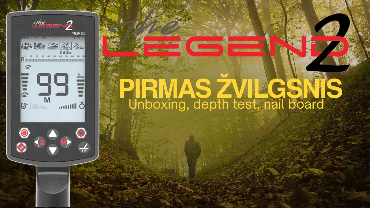 Nokta Legend 2 - pirmas žvilgsnis ir testai