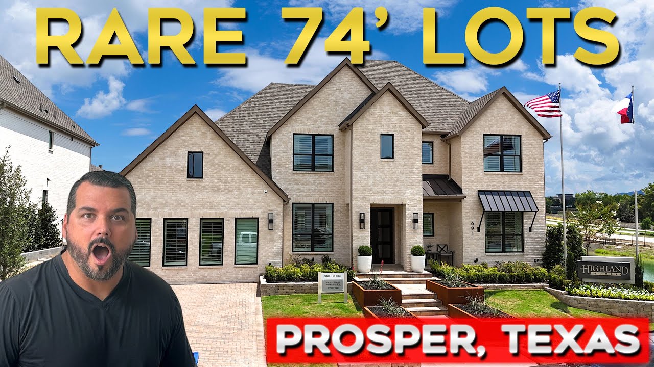 Tour This Luxury New Build in Prosper Texas | Oversized 74 Foot Lots & Stunning Design