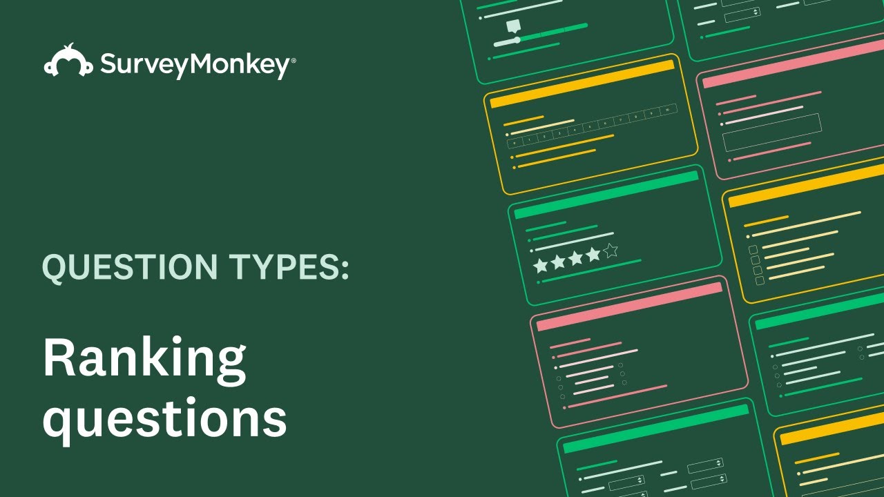 How to use a Ranking question with SurveyMonkey