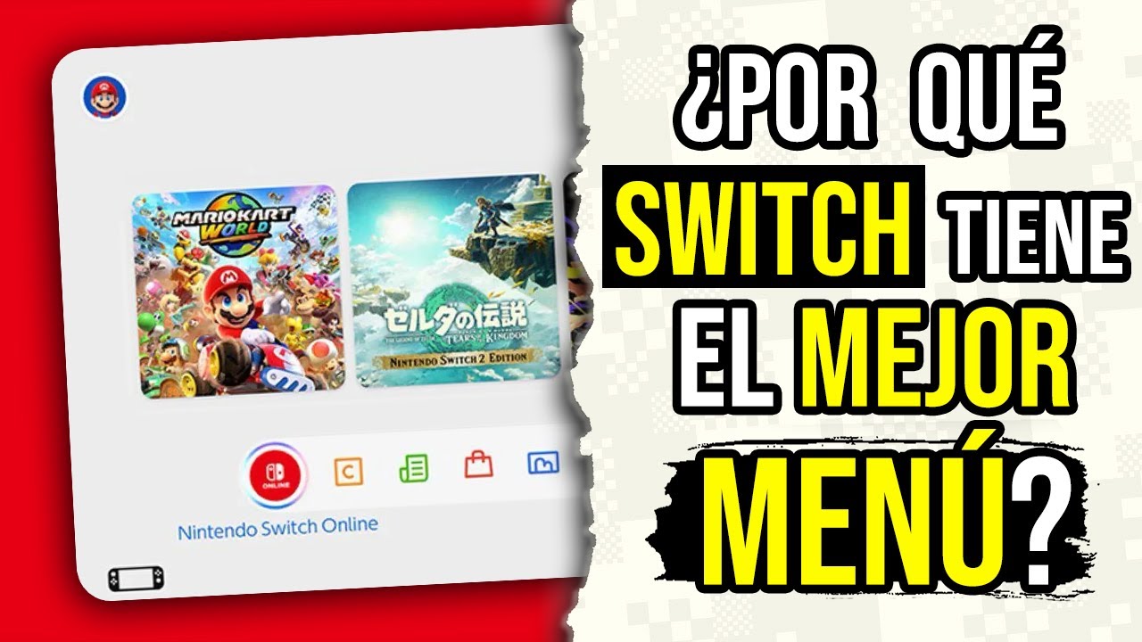 El Menú de Nintendo Switch es GENIAL y TE EXPLICO POR QUÉ